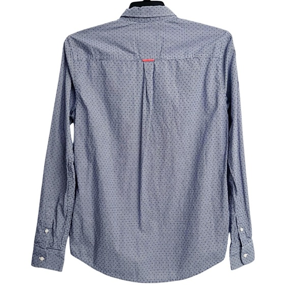 Superdry Men's Premium Button Down Shirt In Constellation Blue Size Medium - Picture 5 of 9